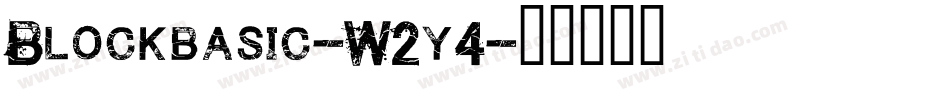 Blockbasic-W2y4字体转换