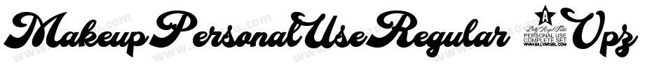 MakeupPersonalUseRegular-8Vpz字体转换 MakeupPersonalUseRegular-8Vpz字体转换