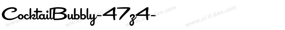 CocktailBubbly-47z4字体转换