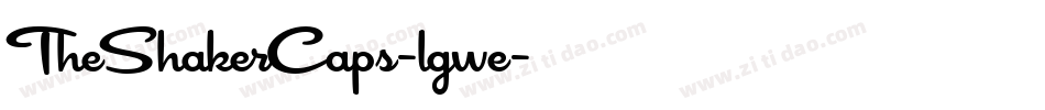 TheShakerCaps-lgwe字体转换