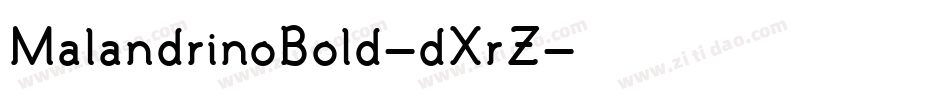 MalandrinoBold-dXrZ字体转换