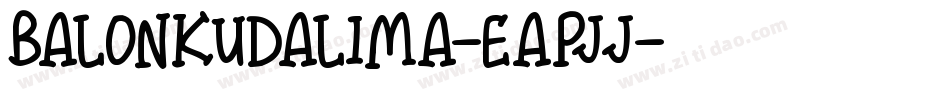 BalonkuDalima-EapJj字体转换