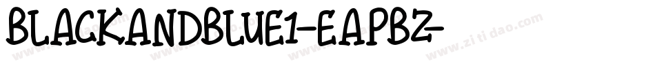 BlackAndBlue1-EapBz字体转换