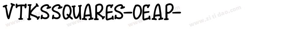 VtksSquares-OEaP字体转换