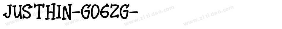 Justhin-GO6ZG字体转换