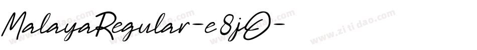 MalayaRegular-e8jO字体转换