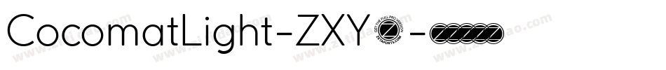 CocomatLight-ZXY3字体转换