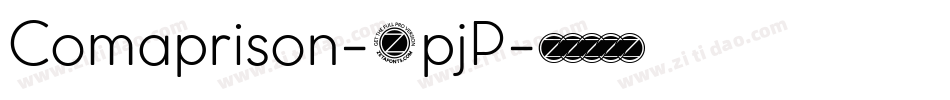 Comaprison-0pjP字体转换