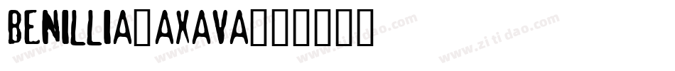 Benillia-axAVa字体转换