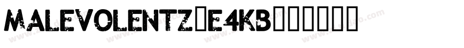 MalevolentZ-e4KB字体转换
