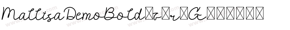 MallisaDemoBold-z8r5G字体转换