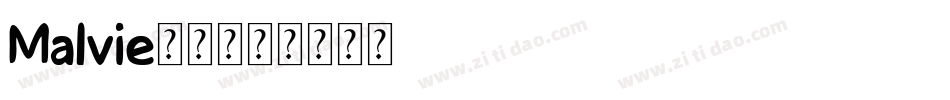 Malvie-2字体转换