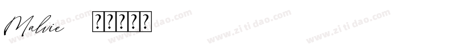 Malvie-2字体转换