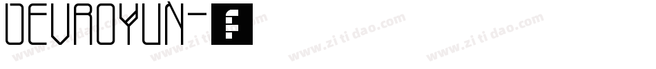 DEVROYUN字体转换
