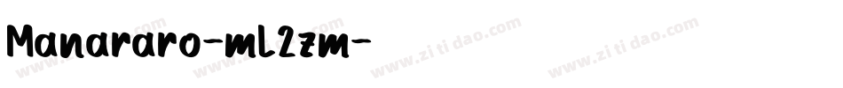 Manararo-mL2zm字体转换