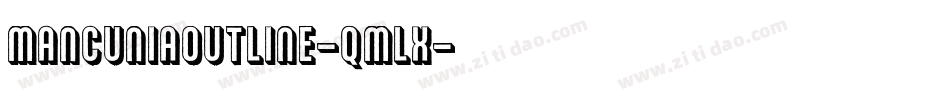 MancuniaOutline-qMlx字体转换
