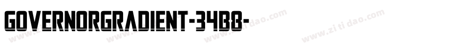 GovernorGradient-34B8字体转换