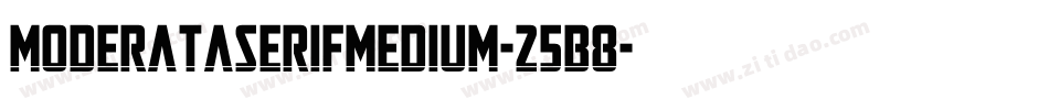ModerataserifMedium-25B8字体转换