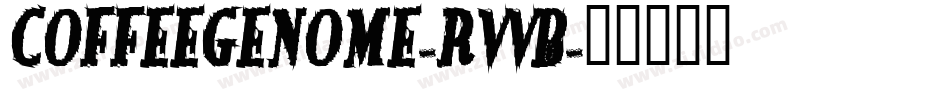 Coffeegenome-rvVB字体转换