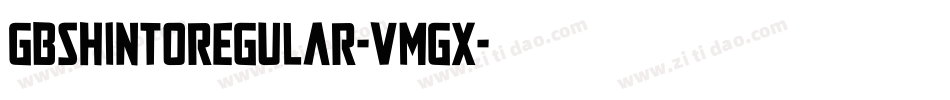 GbshintoRegular-VMGx字体转换