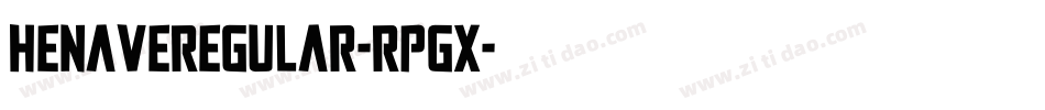 HenaveRegular-rPGx字体转换