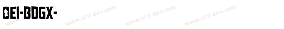Oei-BdGx字体转换