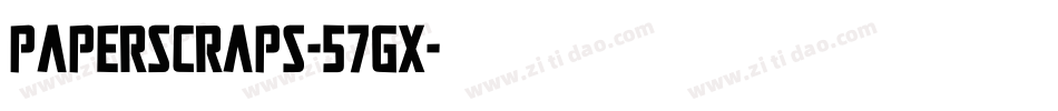 Paperscraps-57Gx字体转换