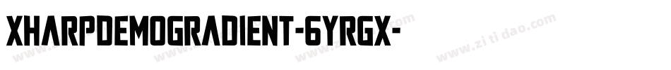 XharpDemoGradient-6YRGx字体转换