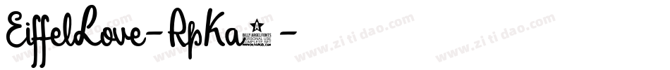 EiffelLove-RpKa6字体转换
