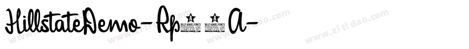 HillstateDemo-Rp94A字体转换 HillstateDemo-Rp94A字体转换