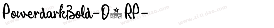 PowerdarkBold-O9RP字体转换