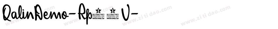 QalinDemo-Rp91V字体转换 QalinDemo-Rp91V字体转换