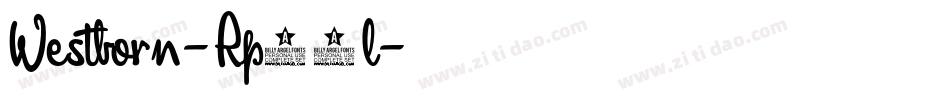 Westborn-Rp06l字体转换
