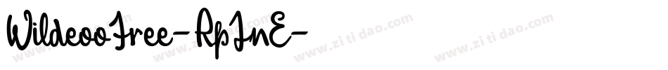 WildeooFree-RpJnE字体转换