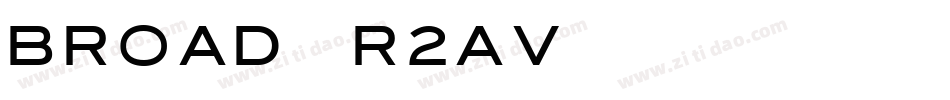 Broad-R2Av字体转换