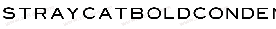 StrayCatBoldCondensed-W8aV字体转换
