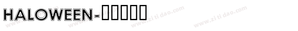 HALOWEEN字体转换