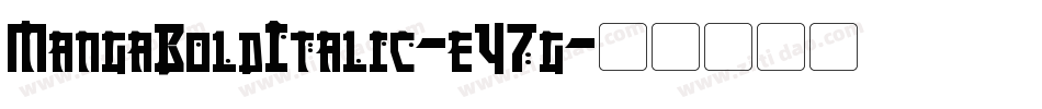 MangaBoldItalic-eY7g字体转换