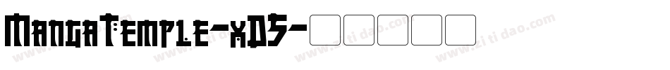 MangaTemple-xD5字体转换