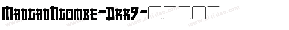 ManganNgombe-Drr9字体转换