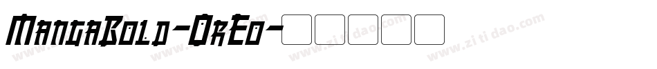 MangaBold-0rEo字体转换