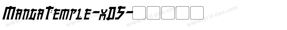 MangaTemple-xD5字体转换