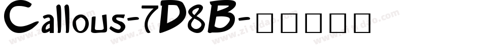 Callous-7D8B字体转换