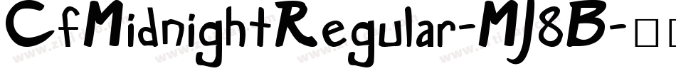 CfMidnightRegular-MJ8B字体转换