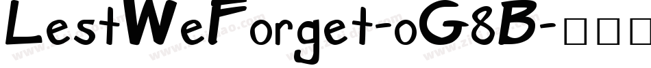 LestWeForget-oG8B字体转换