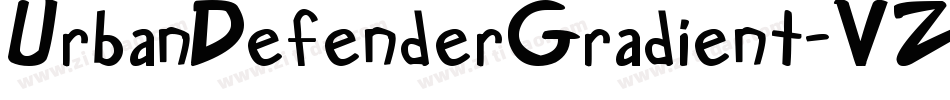 UrbanDefenderGradient-VZ8B字体转换 UrbanDefenderGradient-VZ8B字体转换