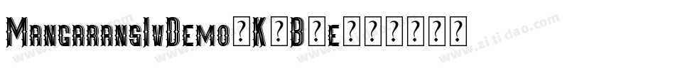 MangaransIvDemo-K7B7e字体转换