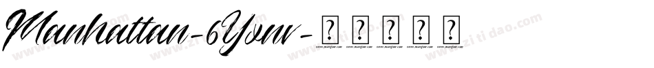 Manhattan-6Yxnv字体转换