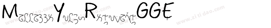 MannaffeYunisRegular-gGGE字体转换