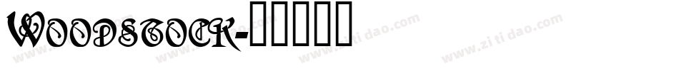 Woodstock字体转换